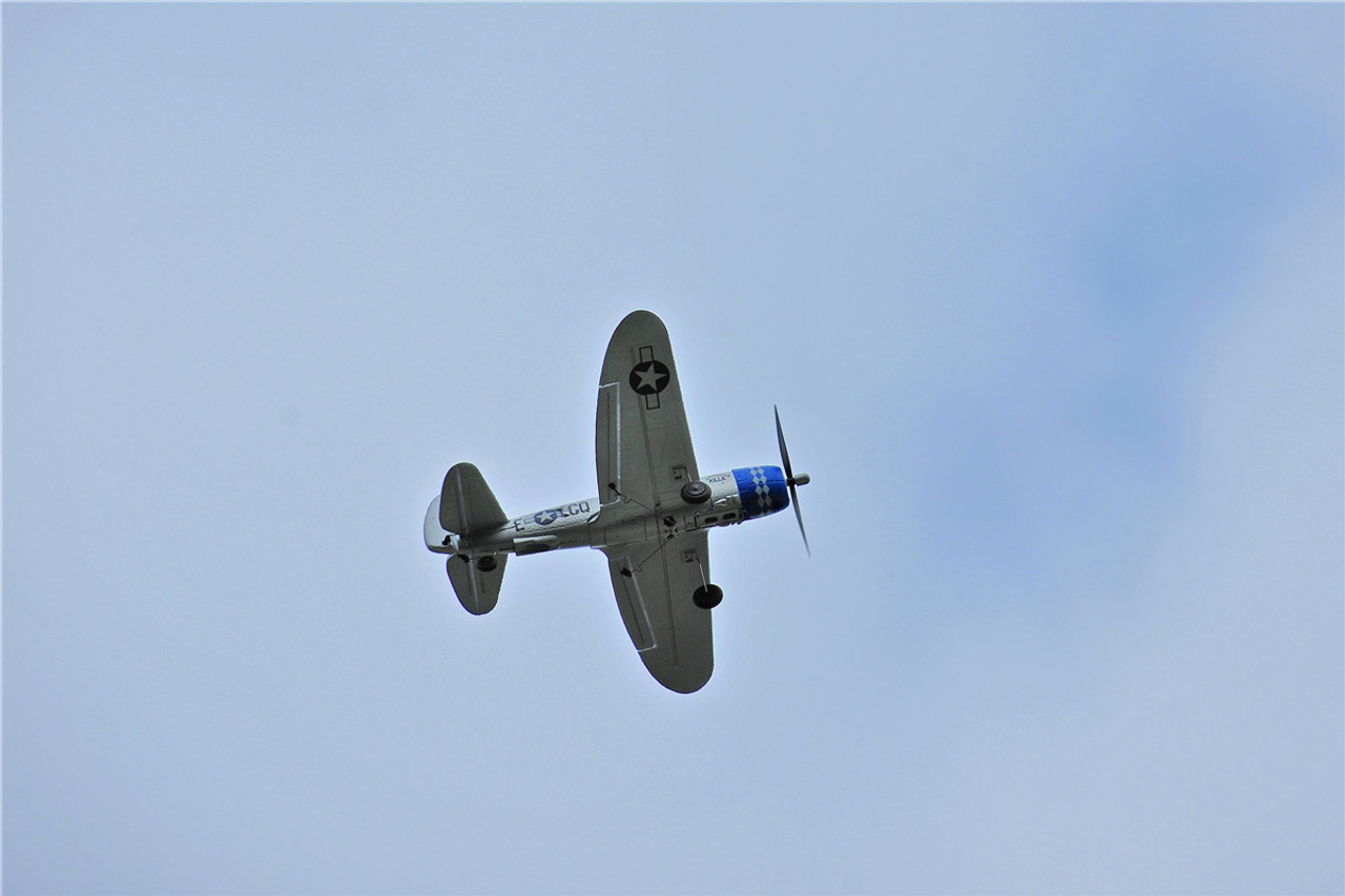 TOPRC TOP 402mm Mini P47 4CH RC Warbirds RTF with Radio System and Lipo Battery (Ready to Fly) TOP104