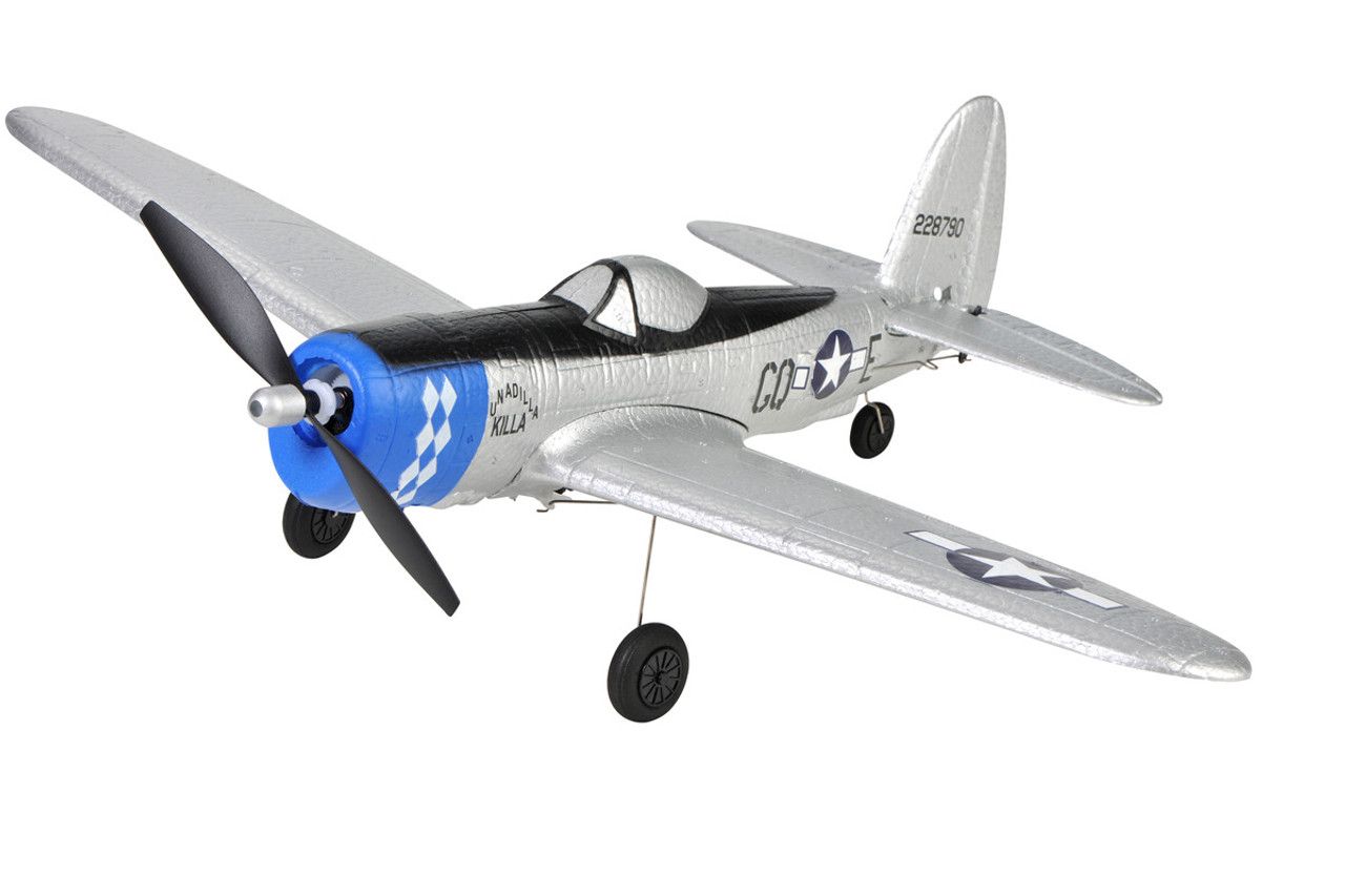 TOPRC TOP 402mm Mini P47 4CH RC Warbirds RTF with Radio System and Lipo Battery (Ready to Fly) TOP104