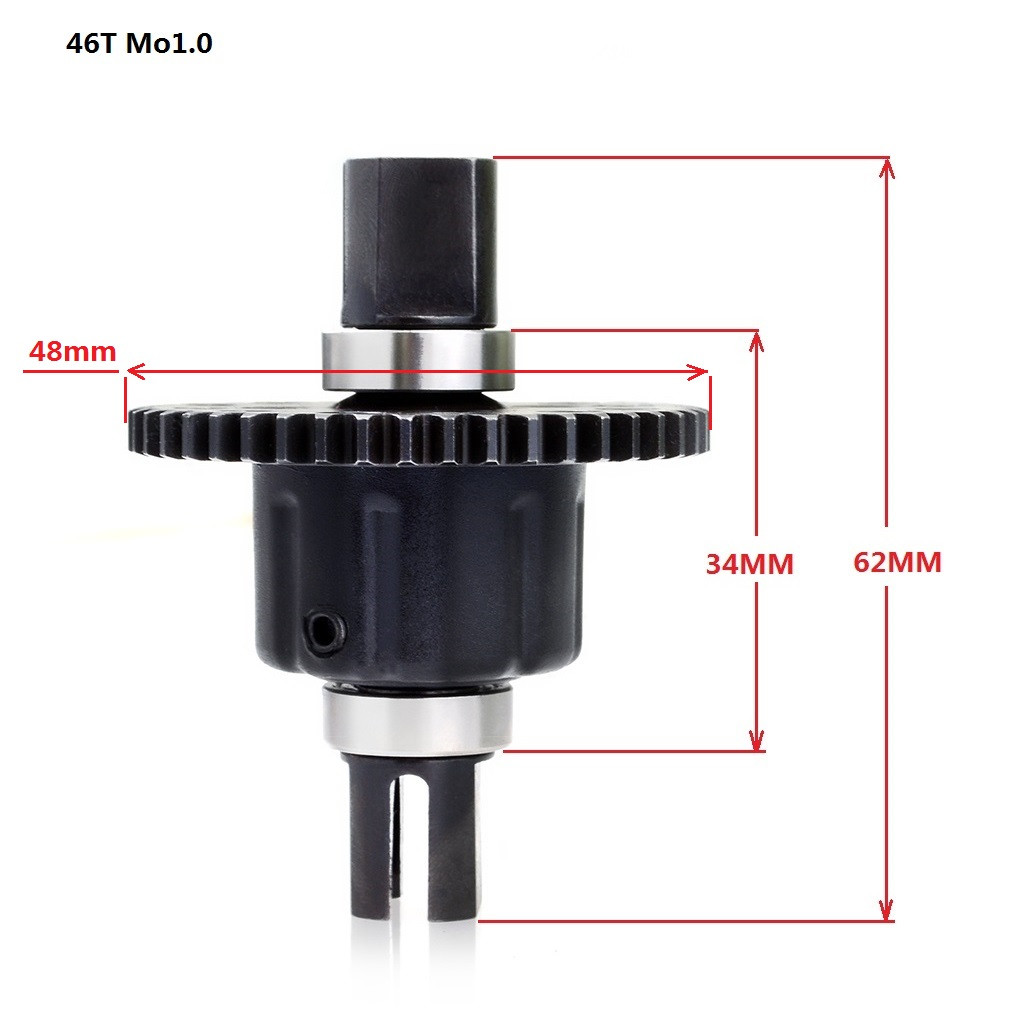 ZD Racing 48T Center Differ Complete 8009 RC Car Parts for 9116