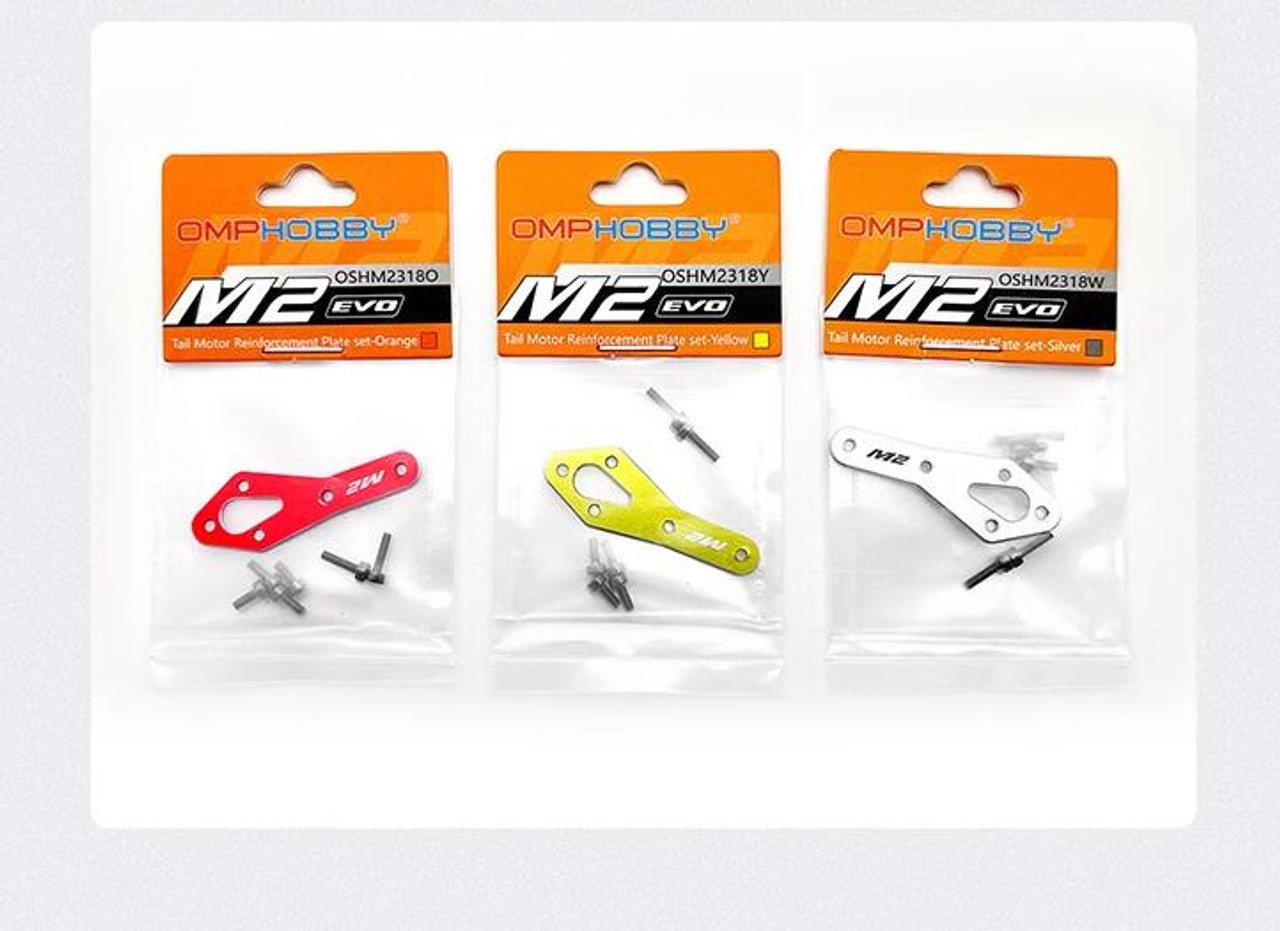 OMP Tail Motor Reinforcement Plate set 1PC OSHM2318 Parts for M2 EVO RC Helicopter