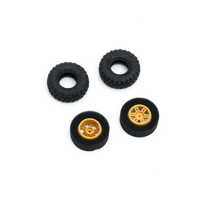 FMS 12482/91 WHEEL ASSEMBLY SET C3482 RC Car Parts for FCX24M LAND ROVER D110, LAND ROVER D90