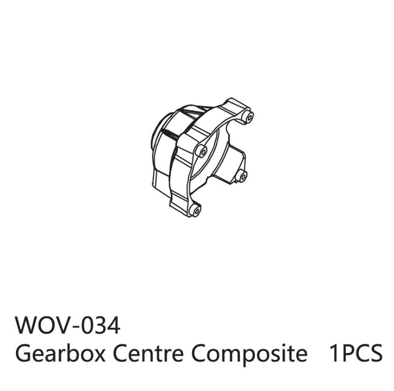 WOV Racing  Gearbox Centre Composite WOV-034
