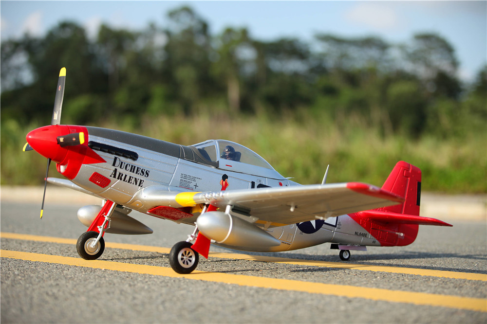 FMS 1400mm P-51D Red Tail V8 PNP Version FMS008P without