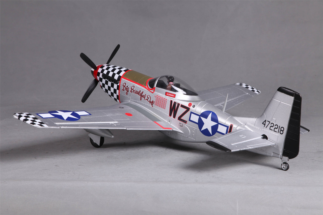 去*無様 FMS P51 D Mustang 800mm FMS 800mm P‑51D V2 Big Beautiful Doll RC Warbird PNP FMS016P