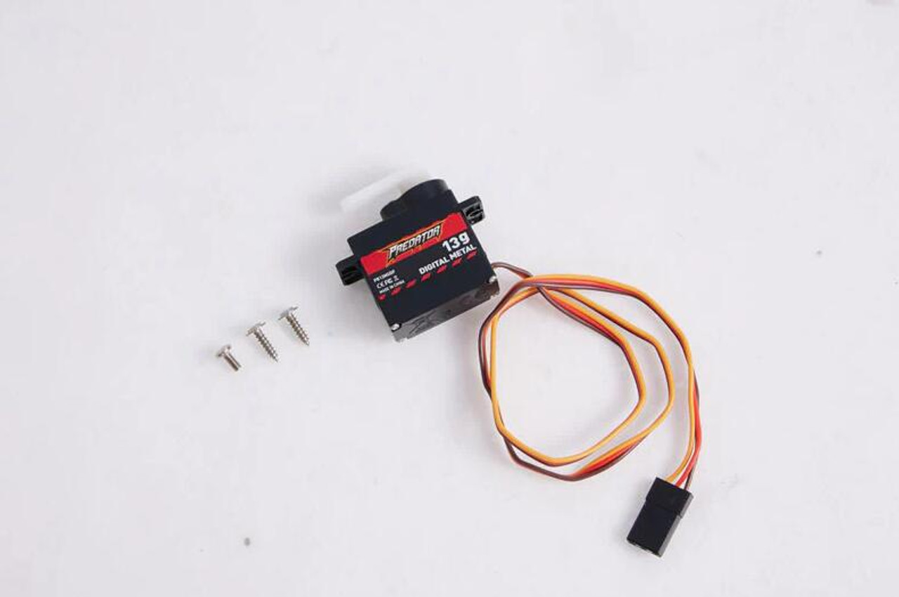 FMS Predator 13g digital metal gear servo positive with 300mm wire PRSER003 For 80mm F-86, 80mm Integral