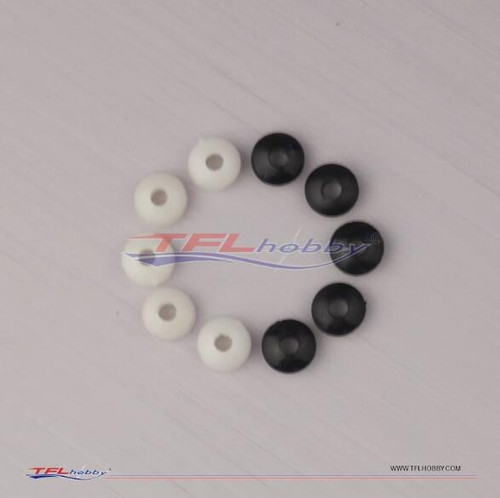 φ4*6*10.5mm Plastic Retaining Coil ( Black & White 10pcs) 213B70 for RC Boats