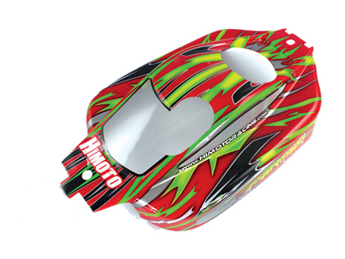 Himoto 80303 1:8 Buggy Body Shell Red 1P for Himoto 1/8 Nitro Firestone N8XB Buggy