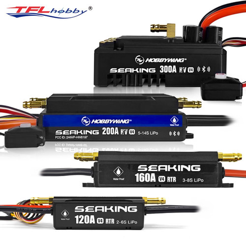 HOBBYWING Seaking V4 Version RC boat ESC 120A RTR, 160A RTR, 200A HV, 300A HV HOBBYWING Seaking V4 Version RC boat ESC 120A RTR, 160A RTR, 200A HV, 300A HV