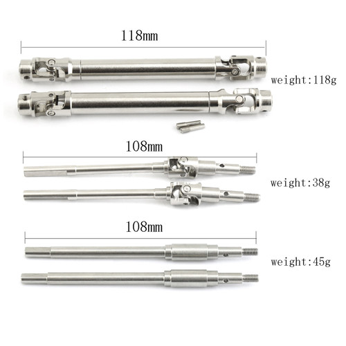 FMS 1:10 Mashigan / 1:10 Atlas 4x4 Upgrade Rear Wheel Shaft, Center Transmission Shaft