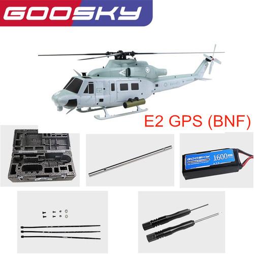 GOOSKY E2 Rescue 1/35 RC Smart GPS Helicopter BNF with 3S 1600mAh Lipo Battery BAF050010