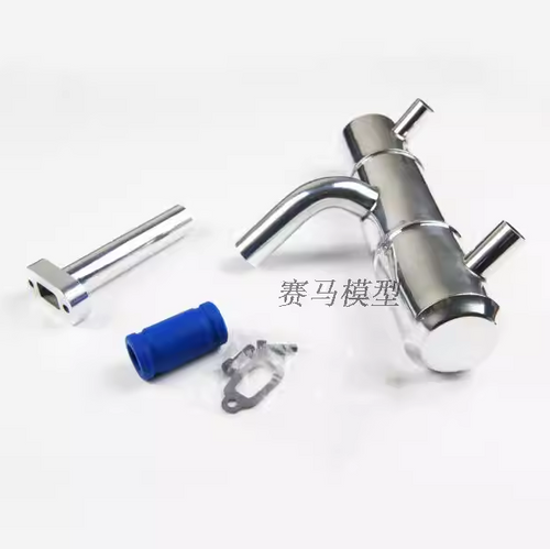 Baja Exhaust Pipe, Dual-hole Upgrade Exhaust Pipe, suitable for KM HPI ROVAN
