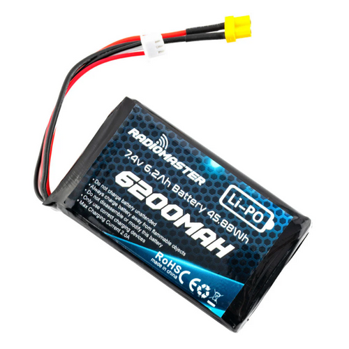 Radiomaster 2S 7.4V 6200mAh Lipo Battery for the RadioMaster BOXER Radio, TX16S series