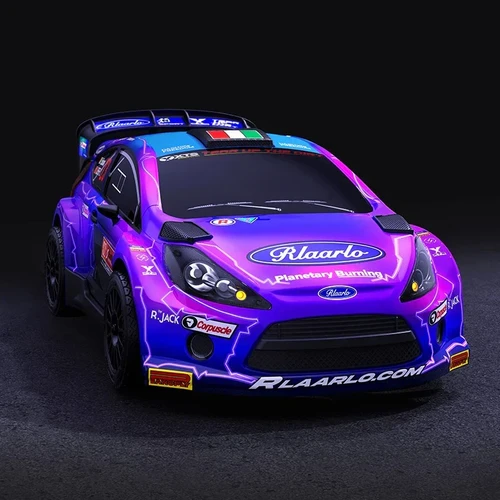 Rlaarlo 1/10 RTR 4WD Carbon Fiber 3S Brushless RC Rally Car XTS-F10 RTR, Purple