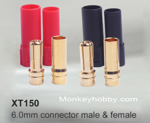 Amass 6.0mm Female + male(3pcs in one pair, 5 pairs/bag)
