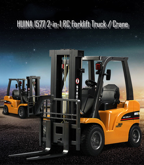 HUINA 1577 1/10 2-in-1 RC Forklift Truck / Crane RTR 2.4GHz 8CH / 360