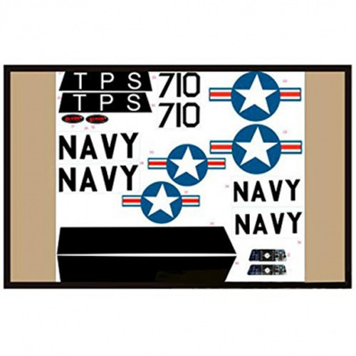 Dynam T28 Trojan T28-14-Red Decal sheet Red RC Plane Parts