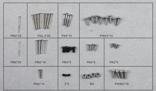 Dynam 8956 P47D P-47D RC Plane Screw set P47D-16