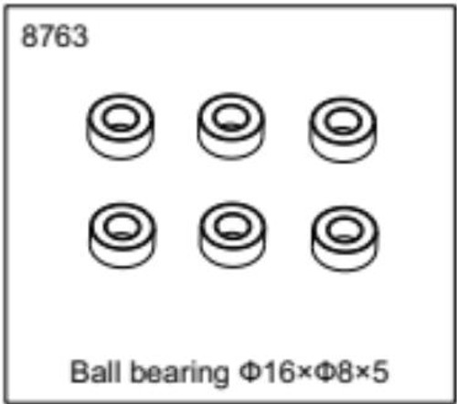 ZD Racing MX-07 RC Car Spare Parts 8763 Ball bearing Ф16×Ф8×5