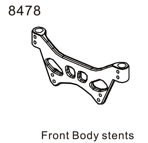 ZD Racing 8478 Front body stents RC Car Parts for 9116 MT8 1/8 Monster Truck