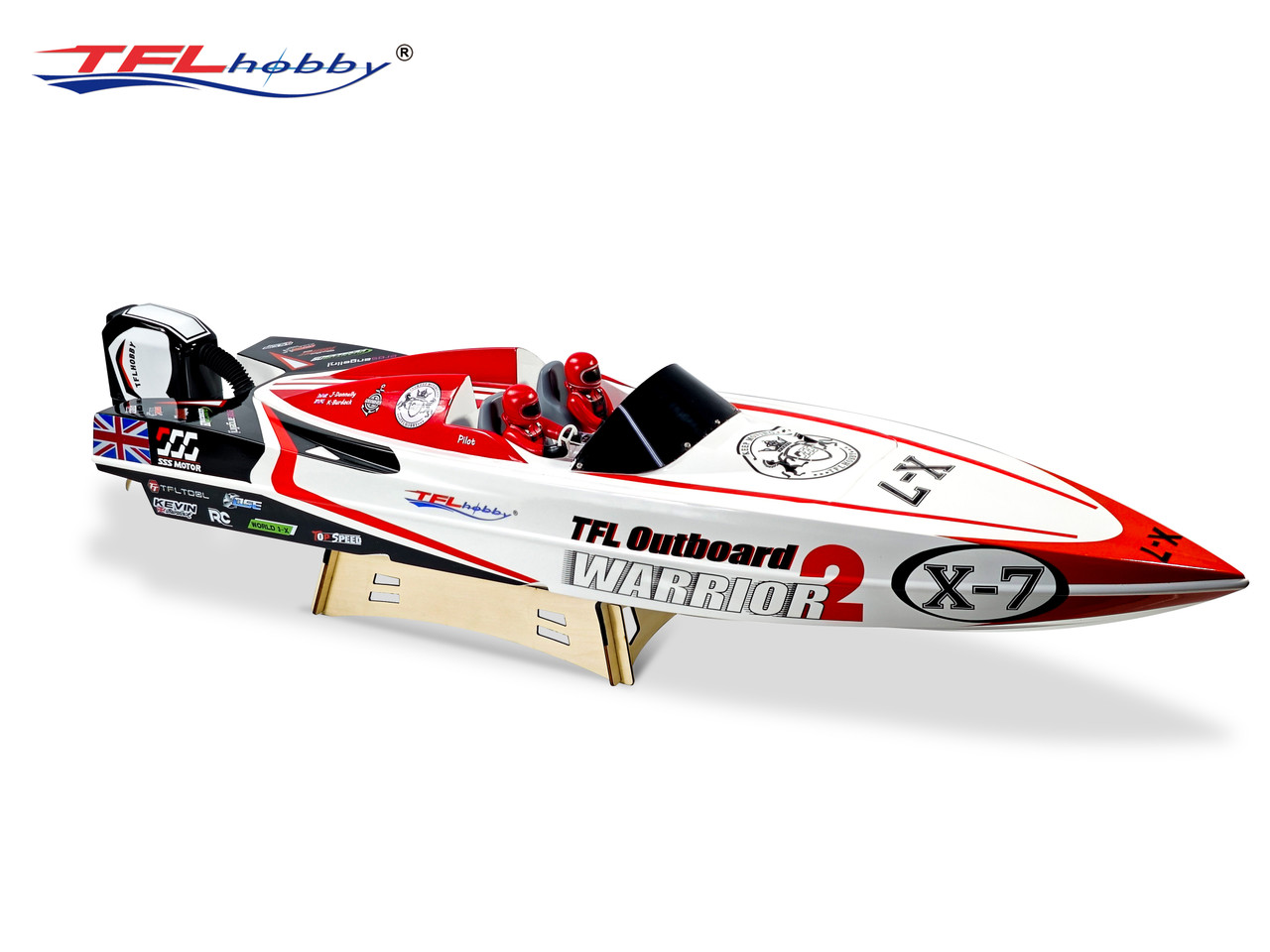 New TFL 1148 Red Paint V-Shaped O Boat Powerboat P1 3660
