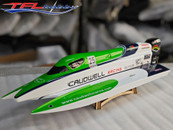 TFL 1238 Caudwell F1 RC Boat Green Color With ARTR Outboard Version