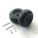 Dynam 4" Smooth Surface Rubber Foam Wheel Set for RC Airplane (2pcs - 3.6 mm Hole/axle)  DY-W02-3.6mm