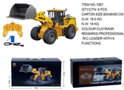 New Product!! Huina 1567 1/16 9 Channel Alloy Heavy Bulldozer