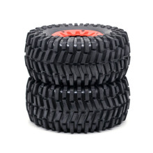 Dz Racing Rims ZD Racing 7544 128*65mm DBX-10 wheels tire set Red for 1/10 DBX-10 ...