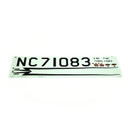 Dynam Super J3 Cub PA-18 1070mm Decal Yellow CUB-08-Yellow