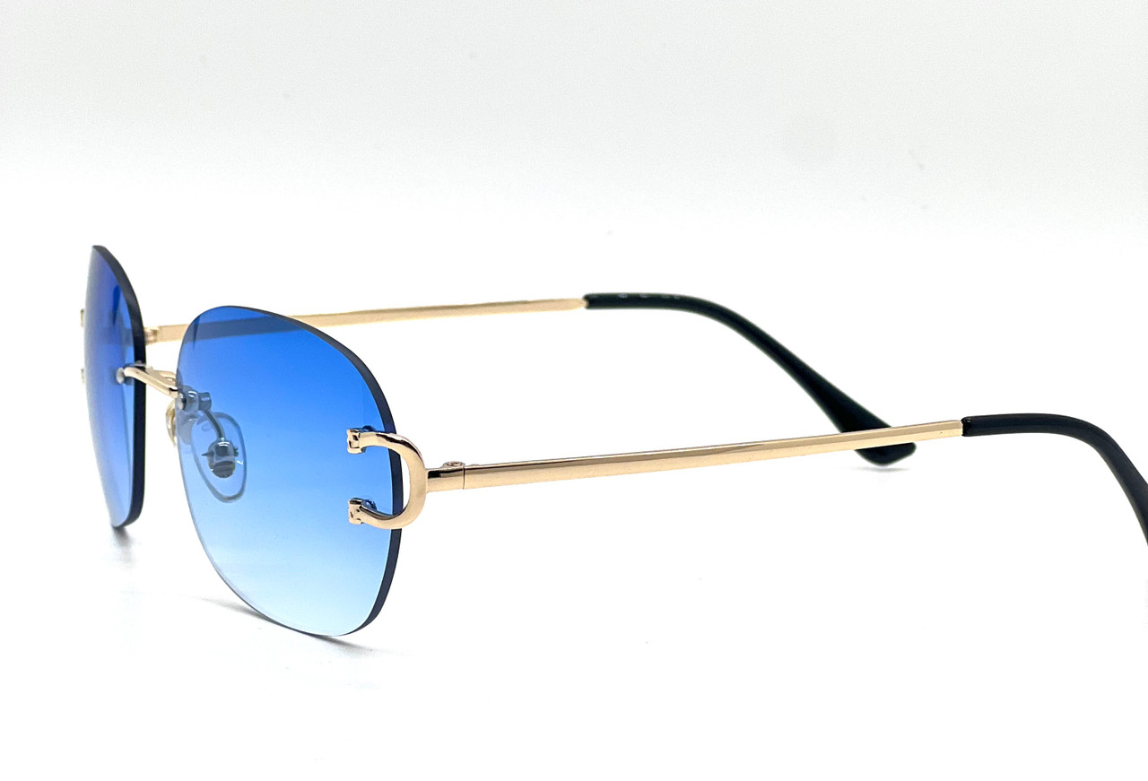 Buffs Glasses For Men Mens Sunglasses Hip Hop Quavo Migos Rimless