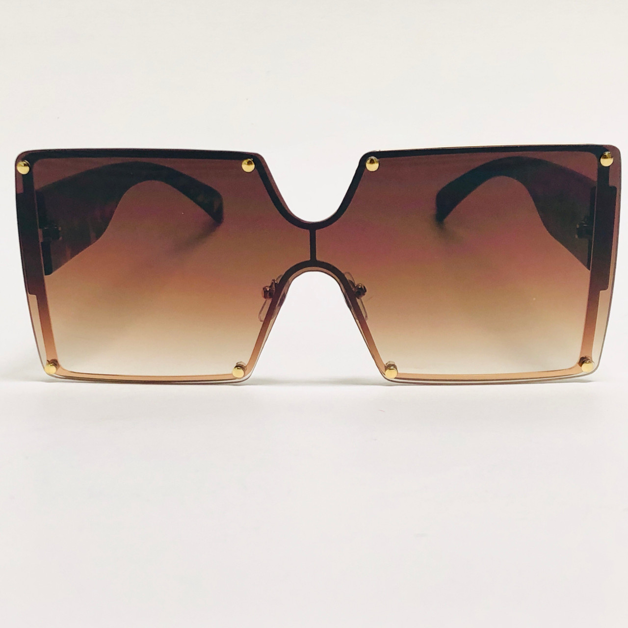 Luxury Brand Women's Oversized Sunglasses Fashion Big Flat Top