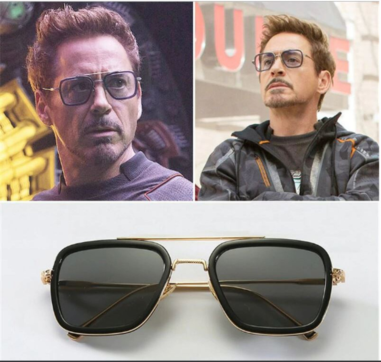 Spider-Man Hero Tony Iron Men Sunglasses Peter Far From Home Edith Glasses  Shade Gafas Lentes