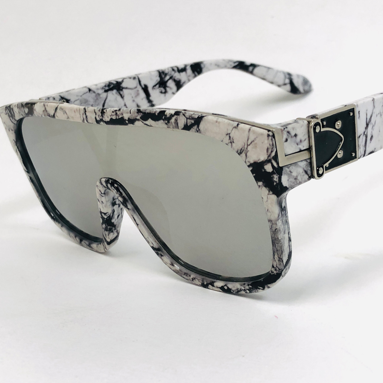 $15.98 - Men's Oversize Sunglasses Thick Frame Square J Balvin