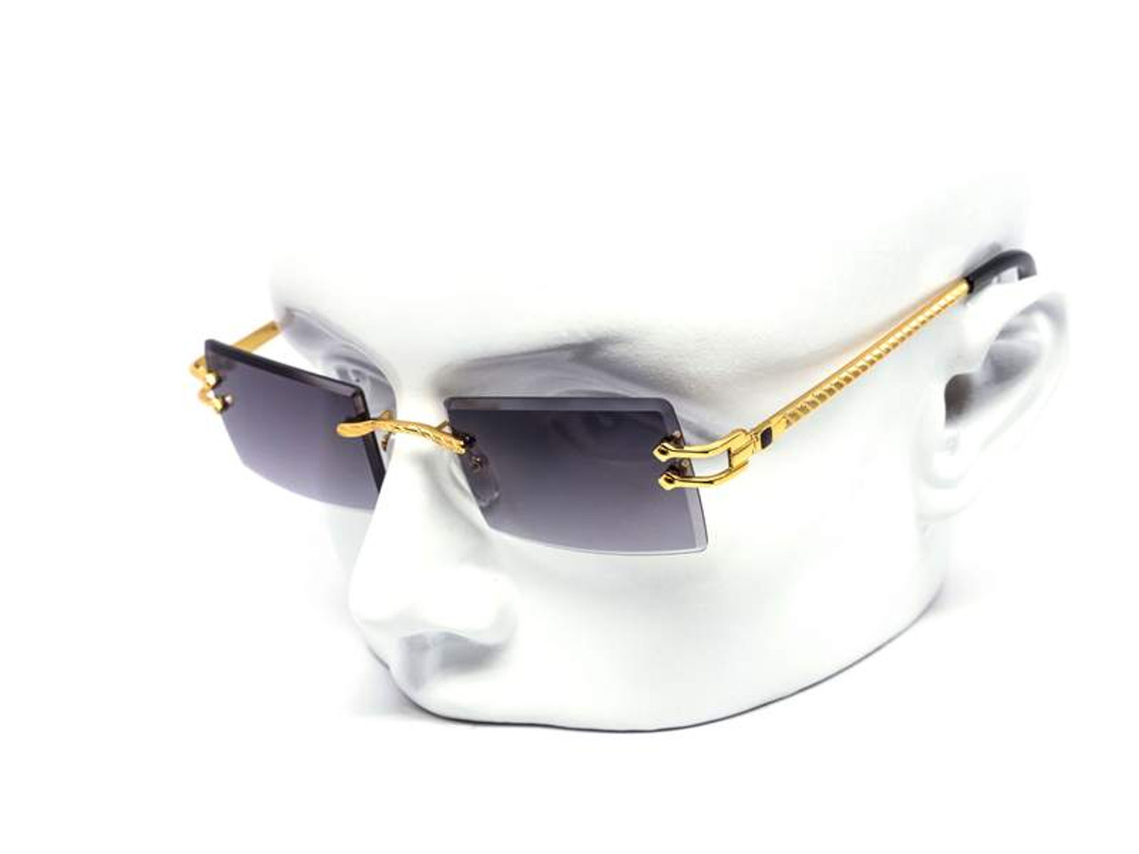 WOOD BUFFS SUNGLASSES GLASSES SILVER METAL FRAME AWESOME LOOKING STYLE SUNNIES 