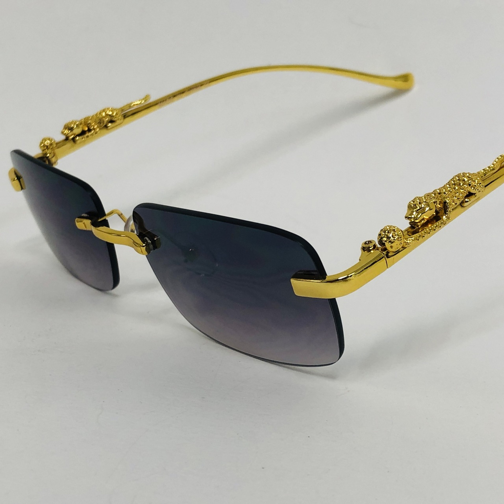 Men's Sunglasses Designer Hip Hop Quavo Migos DIAMOND Rimless Square ...