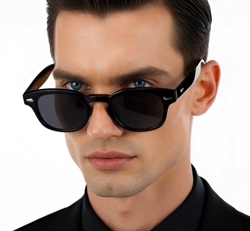 Mens Sunglasses Johnny Depp Robert Downey Tinted Blue Yellow Red Purple Lens Retro Classic Fashion