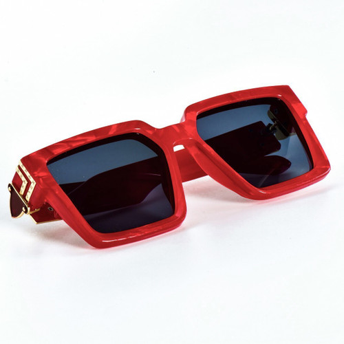 For Men Women Oversize Sunglasses Thick Frame Square J Balvin Royale Shades Fancy Square