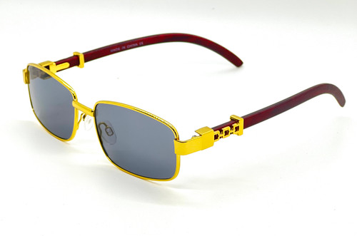 Fashion Gold Metal Frame Clear Migos Buffs Rap Hip-hop Shades New Hot Sunglasses Gafs Lentes Para  Hombres