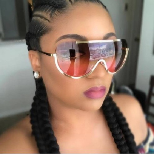 Women Men Designer Sunglasses Shades Single Lens Reflective Mirror Oversize Gafas Lentes Mujeres Hombres