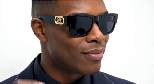 Men Sunglasses Hip Hop Shades Gangster Style Lion Head Square