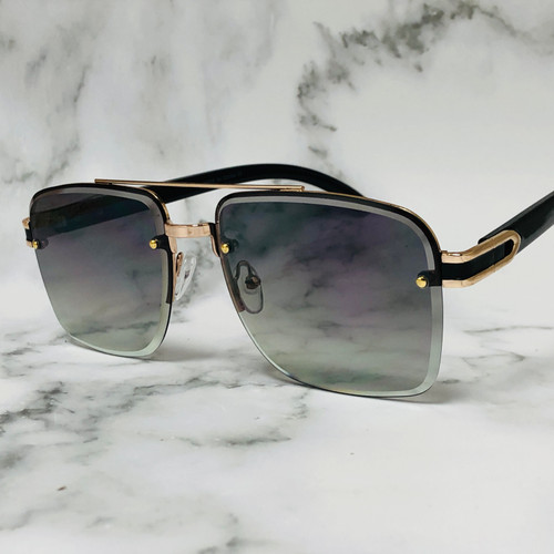Sunglasses Square Aviator Style Large Frame Designer Shades