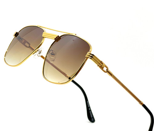 Designer Men Women Fashion Sunglasses Square Gold Shades