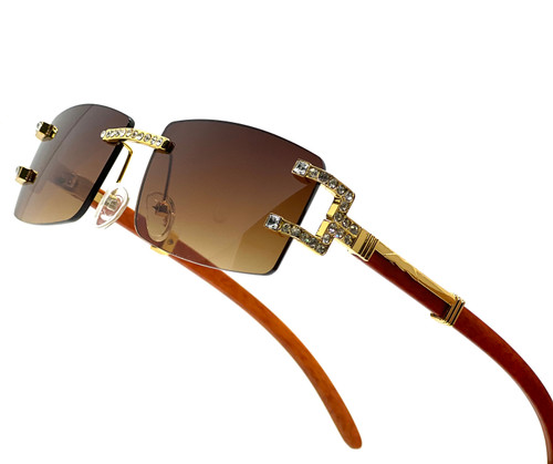 Diamond Sunglasses Men Women Square Shades NEW Eye Wear Diamond Gafas Lentes