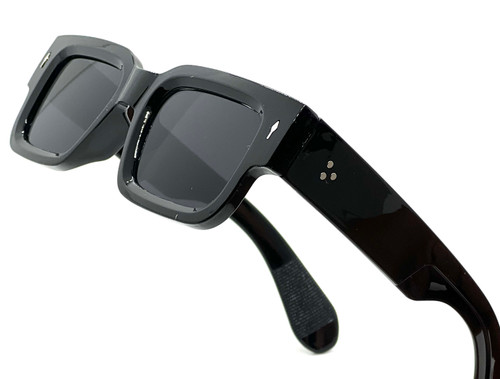 Men Women Sunglasses Black Small Retro Hip Hop Thick Square Frame Trendy Elegant fashion designer Wintage