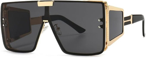 shield sunglasses, oversized sunglasses, gold frame sunglasses, fashion sunglasses, designer sunglasses, statement sunglasses, flat top sunglasses, geometric sunglasses, sun glasses, women's sunglasses, trendy sunglasses, stylish sunglasses