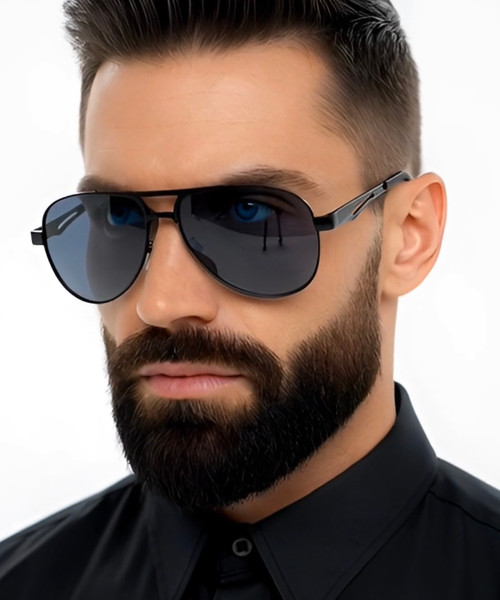 aviator, polarized, driving, black lens, gold frame, men's, fashion, outdoor, stylish, protection, sport, modern, chic