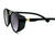 Round Coachella Festival Hippie Burning Man Fashion Sunglasses with Shields on the Sides