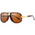Square Aviator Plastic and Gold Silver Black Metal Gunmetal Pewter Frame Gazelle Turbo Cholo Reggaeton Hip-Hop Rep Brown Black Gradient Lens Men Sunglasses Gafas de Sol Lentes de Moda cuadrado Aviador Para Hombres
