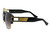 Square Aviator Plastic and Gold Metal Frame  Sunglasses Fashion Design Retro