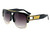 Square Aviator Plastic and Gold Metal Frame  Sunglasses Fashion Design Retro